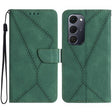 For Tecno Spark 40 Pro+ 4G Stitching Embossed Leather Phone Case(Green) - free shipping - PMC TechLife - Order now!