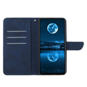 For Tecno Spark 40 Pro+ 4G Stitching Embossed Leather Phone Case(Blue)