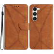 For Tecno Spark 40 Pro 4G Stitching Embossed Leather Phone Case(Brown) - free shipping - PMC TechLife - Order now!