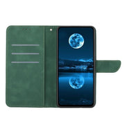 For Tecno Spark 40 4G Stitching Embossed Leather Phone Case(Green)