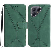 For Tecno Pova 7 Ultra 5G Stitching Embossed Leather Phone Case(Green)