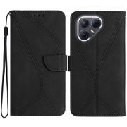 For Tecno Pova 7 Ultra 5G Stitching Embossed Leather Phone Case(Black)