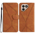 For Tecno Pova 7 4G Stitching Embossed Leather Phone Case(Brown) - free shipping - PMC TechLife - Order now!