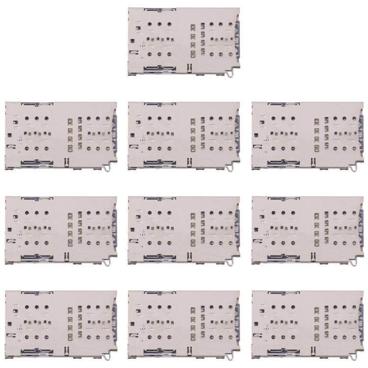 For Galaxy S8 SM-G950 10pcs Original SIM + Micro SD Card Reader