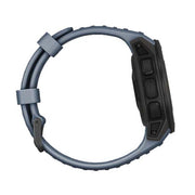 For Garmin Instinct 22mm Kalebol Steel Buckle Silicone Watch Band(Navy Blue)