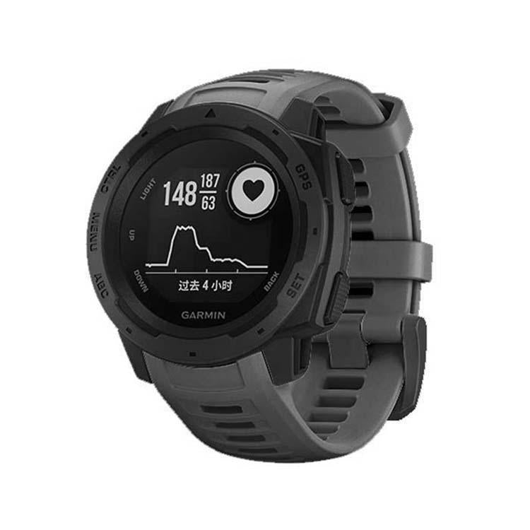 For Garmin Instinct 22mm Kalebol Steel Buckle Silicone Watch Band(Grey)