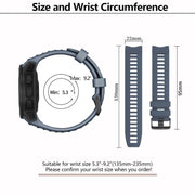 For Garmin Instinct 22mm Kalebol Steel Buckle Silicone Watch Band(Grey)