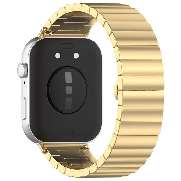 For Huawei Watch Fit3 Kalebol Solid Stainless Steel Strap(Gold)