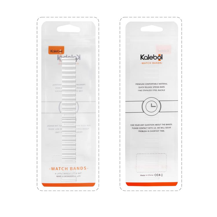 For Huawei Watch Fit3 Kalebol Solid Stainless Steel Strap(Silver)