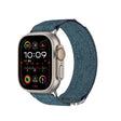 For Apple Watch 42mm / 41mm / 40mm / 38mm Kalebol Canvas Pattern Nylon Loop Strap(Light Blue) - Watch Bands by Kalebol | Online Shopping South Africa | PMC TechLife | Buy Now Pay Later Mobicred