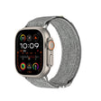 For Apple Watch 42mm / 41mm / 40mm / 38mm Kalebol Canvas Pattern Nylon Loop Strap(Light Grey) - Watch Bands by Kalebol | Online Shopping South Africa | PMC TechLife | Buy Now Pay Later Mobicred