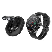 D9 1.46 inch 2 in 1 Bluetooth Earphone Smart Watch, Support Bluetooth Call / NFC / Heart Rate(Black)