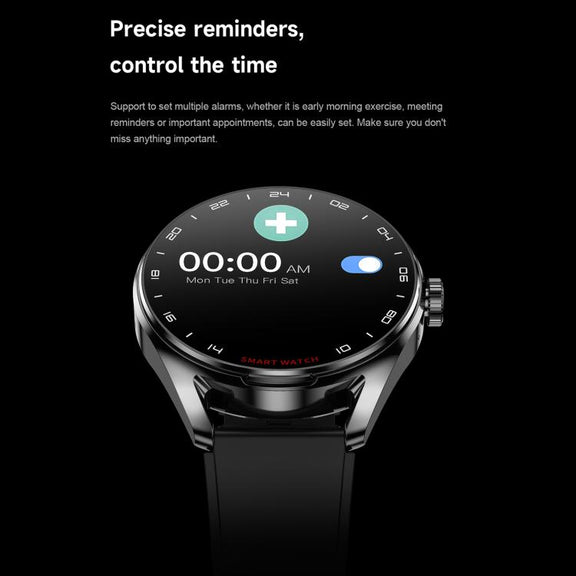 D9 1.46 inch 2 in 1 Bluetooth Earphone Smart Watch, Support Bluetooth Call / NFC / Heart Rate(Black)