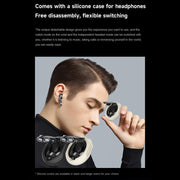 D9 1.46 inch 2 in 1 Bluetooth Earphone Smart Watch, Support Bluetooth Call / NFC / Heart Rate(Black)