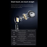 D9 1.46 inch 2 in 1 Bluetooth Earphone Smart Watch, Support Bluetooth Call / NFC / Heart Rate(Silver)