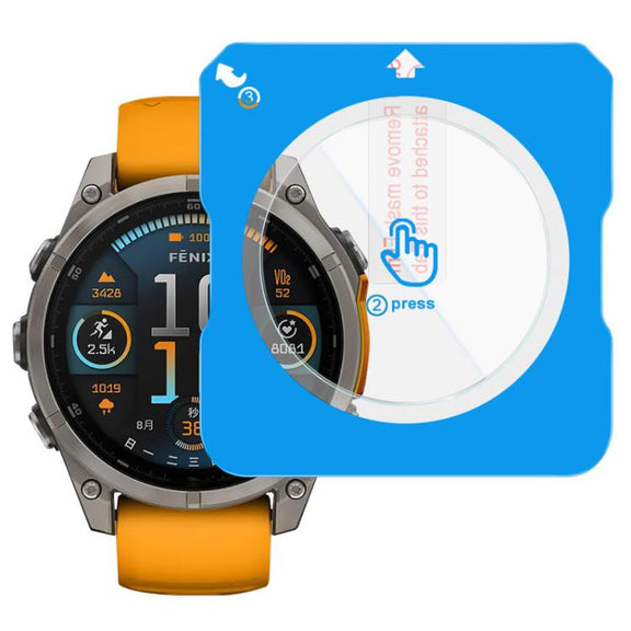 For Garmin Fenix 8 AMOLED 51mm imak Tempered Glass Watch Film, Self-positioning Version