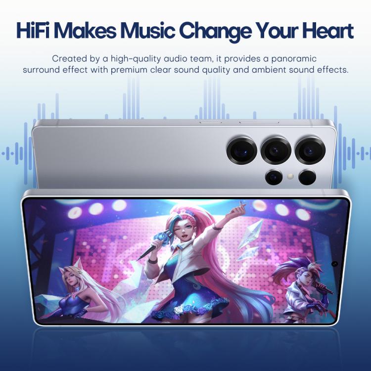 F10 / S25 Ultra, 2GB+16GB, 6.75 inch Android 8.1 MTK6753 Octa Core, Network: 3G, Dual SIM, Plug:EU Plug(Titanium Black)