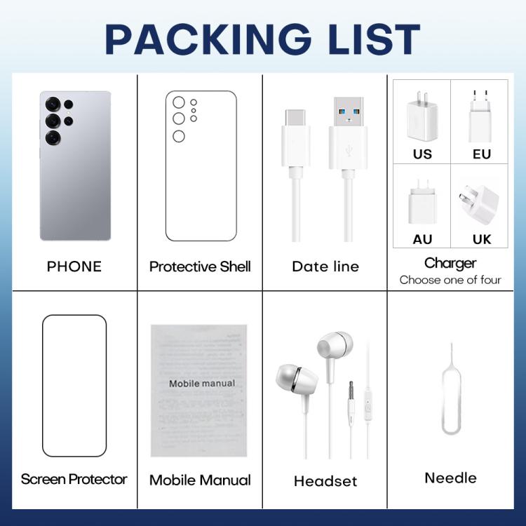 F10 / S25 Ultra, 2GB+16GB, 6.75 inch Android 8.1 MTK6753 Octa Core, Network: 3G, Dual SIM, Plug:US Plug(Titanium Grey)