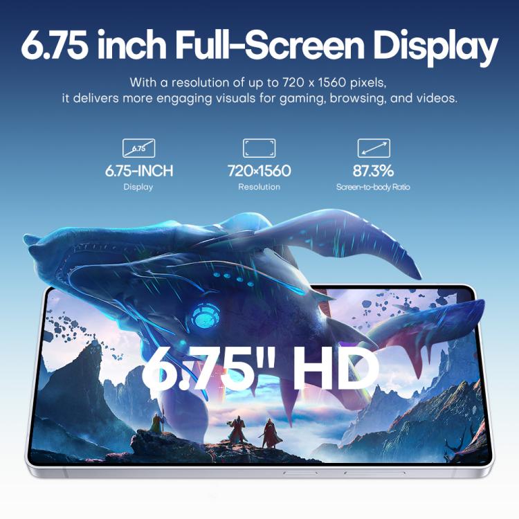 F10 / S25 Ultra, 2GB+16GB, 6.75 inch Android 8.1 MTK6753 Octa Core, Network: 3G, Dual SIM, Plug:US Plug(Titanium Grey)