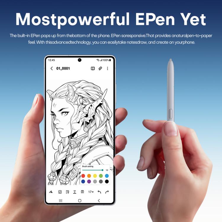 F102 / S25 Ultra, 4GB+64GB, 6.75 inch Android 11 MTK6762 Octa Core, Network: 4G, Dual SIM, Support Wireless Charging, Plug:EU Plug(Titanium Blue)