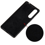For Sony Xperia 5 Plus / Xperia 1 II Solid Color Liquid Silicone Dropproof Full Coverage Protective Case(Black)