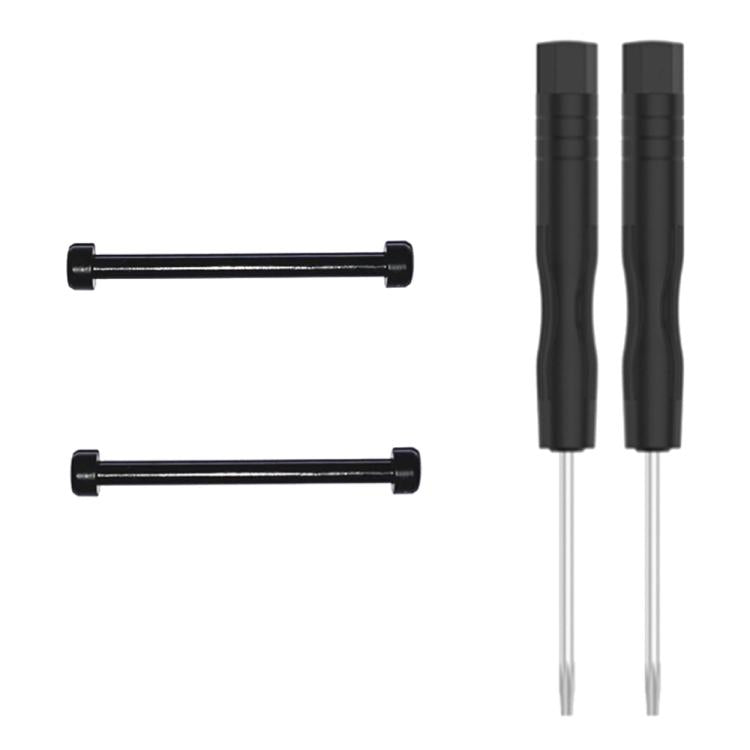 For Amazfit T-Rex 1 Pair Hex Socket Replacement Lug Rod with Screwdriver(Black)