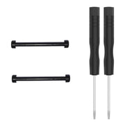 For Amazfit T-Rex 1 Pair Hex Socket Replacement Lug Rod with Screwdriver(Black)
