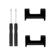 For Amazfit T-Rex 1 Pair Metal Watch Band Connector with Screwdriver(Black) - For Amazfit by PMc TechLife | Online Shopping South Africa | PMc TechLife | Buy Now Pay Later Mobicred