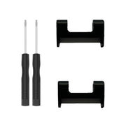 For Amazfit T-Rex 1 Pair Metal Watch Band Connector with Screwdriver(Black)