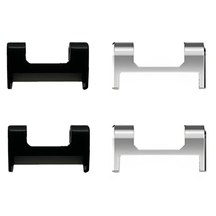 For Amazfit T-Rex 1 Pair Metal Watch Band Connector with Screwdriver(Silver)