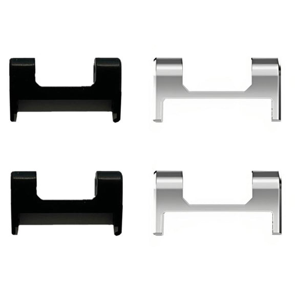 For Amazfit T-Rex 1 Pair Metal Watch Band Connector with Screwdriver(Silver)