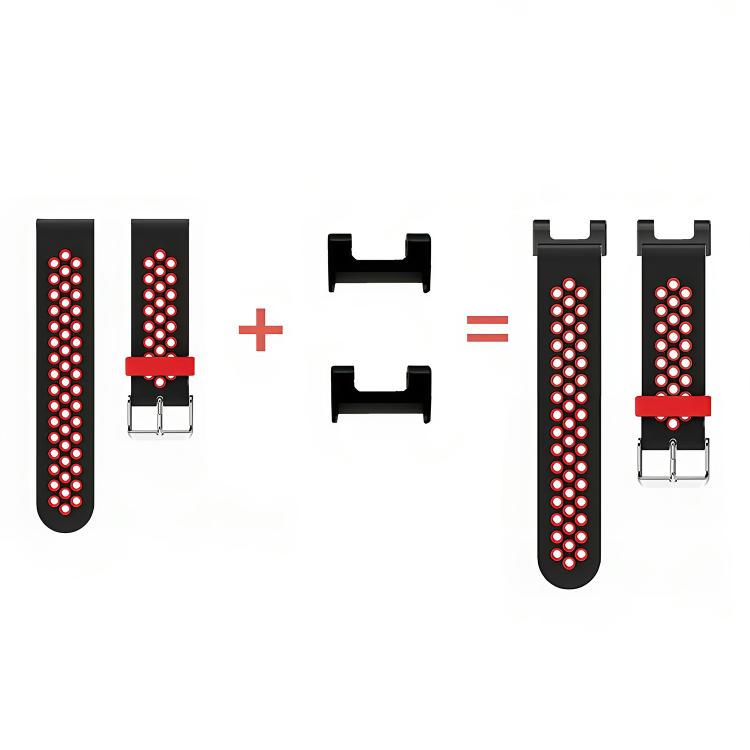 For Amazfit T-Rex 1 Pair Metal Watch Band Connector with Screwdriver(Black)