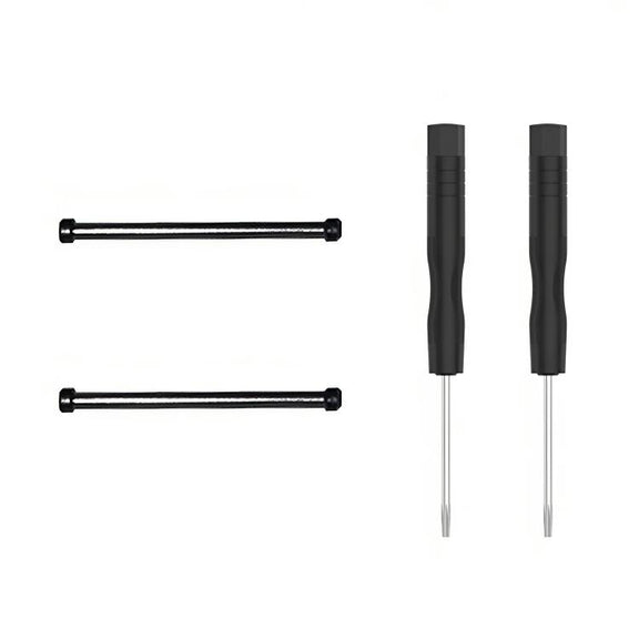 For Amazfit T-Rex Ultra 1 Pair Watch Band Replacement Lug Rod with Screwdriver(Black)