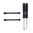 For Amazfit T-Rex 2 2pcs/Pair Flathead Watch Band Replacement Lug Rod with Screwdriver(Black) - For Amazfit by PMc TechLife | Online Shopping South Africa | PMc TechLife | Buy Now Pay Later Mobicred