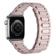 For Apple Watch 46mm / 49mm / 45mm / 44mm I-shaped Three-piece Leather Magnetic Watch Band(Khaki) - Watch Bands by PMC TechLife | Online Shopping South Africa | PMC TechLife | Buy Now Pay Later Mobicred