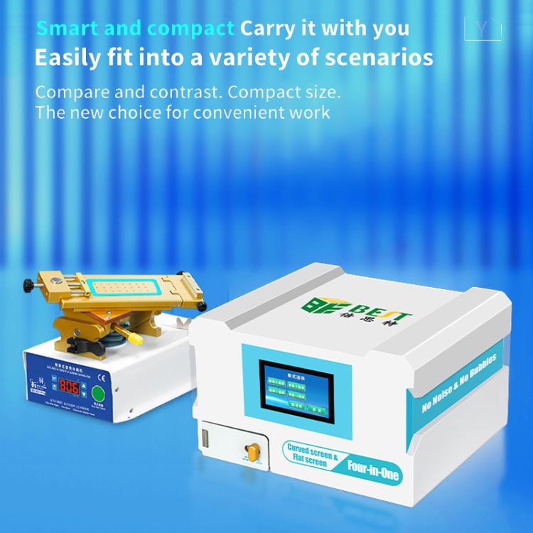 BEST B-528 4 in 1 7 inch Intelligent Laminating and Defoaming Machine Built-in Vacuum Pump, Plug:EU Plug