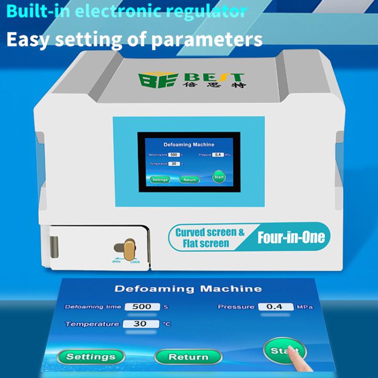 BEST B-528 4 in 1 7 inch Intelligent Laminating and Defoaming Machine Built-in Vacuum Pump, Plug:AU Plug