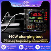 i2C C09 Charge Detection / Voltage Measurement Digital Waveform Ammeter, Model:With Expansion  Board