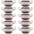 For Motorola Moto Edge 50 10pcs Original Charging Port Connector - Others by PMc TechLife | Online Shopping South Africa | PMc TechLife | Buy Now Pay Later Mobicred