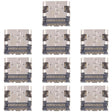 10pcs Original 12 Pin Charging Port Connector, Model:Four-pin Contacts - Single Tail Connector by PMc TechLife | Online Shopping South Africa | PMc TechLife | Buy Now Pay Later Mobicred