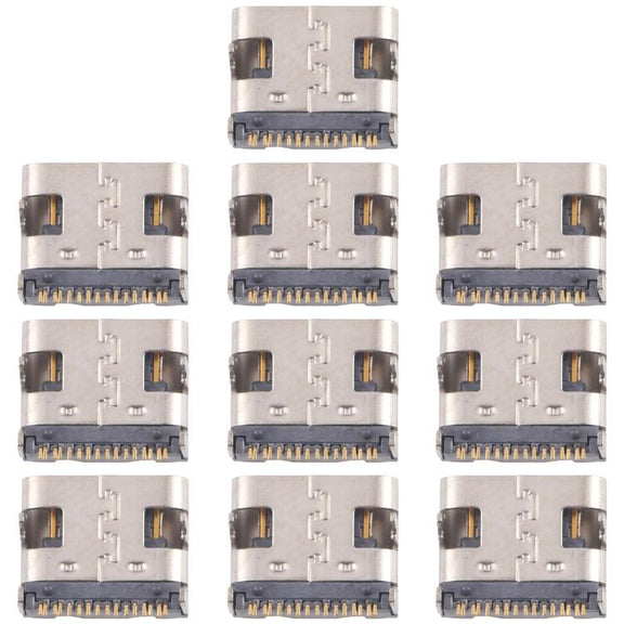 10pcs Original 12 Pin Charging Port Connector, Model:Dual-row Contact Pins