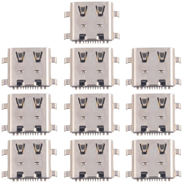 10pcs Original 12 Pin Charging Port Connector, Model:4 Pin Not Spring-loaded