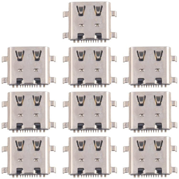 10pcs Original 12 Pin Charging Port Connector, Model:4 Pin Not Spring-loaded