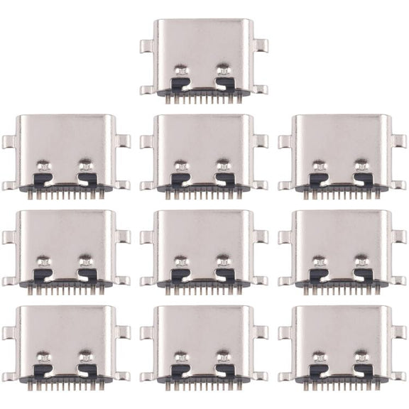 10pcs Original 12 Pin Charging Port Connector, Model:Four Pins Lower