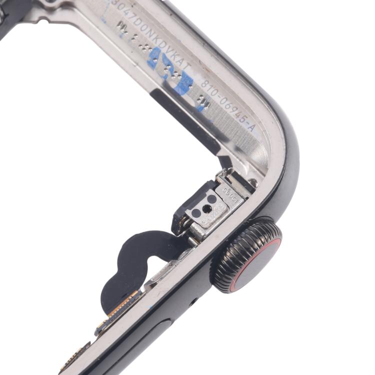 For Apple Watch Series 5 40mm LTE Graphite Steel Middle Frame Bezel Plate with Crown Spin Axis Flex Cable