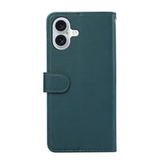 For iPhone 17 ABEEL Delicate Texture Splicing RFID Leather Phone Case(Green)
