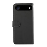 For iPhone 17 Air ABEEL Delicate Texture Splicing RFID Leather Phone Case(Black)