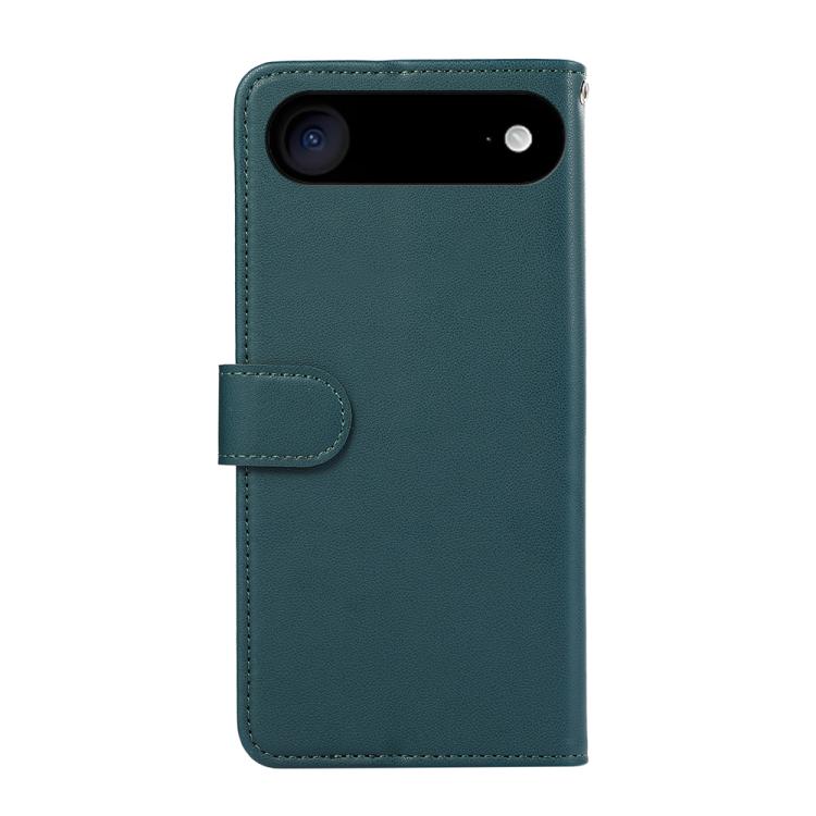 For iPhone 17 Air ABEEL Delicate Texture Splicing RFID Leather Phone Case(Green)