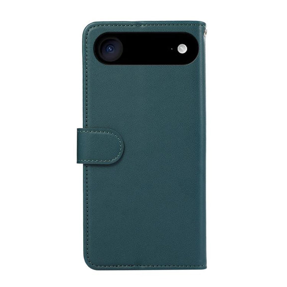 For iPhone 17 Air ABEEL Delicate Texture Splicing RFID Leather Phone Case(Green)