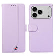 For iPhone 17 Pro ABEEL Delicate Texture Splicing RFID Leather Phone Case(Purple) - free shipping - PMc TechLife - Order now!